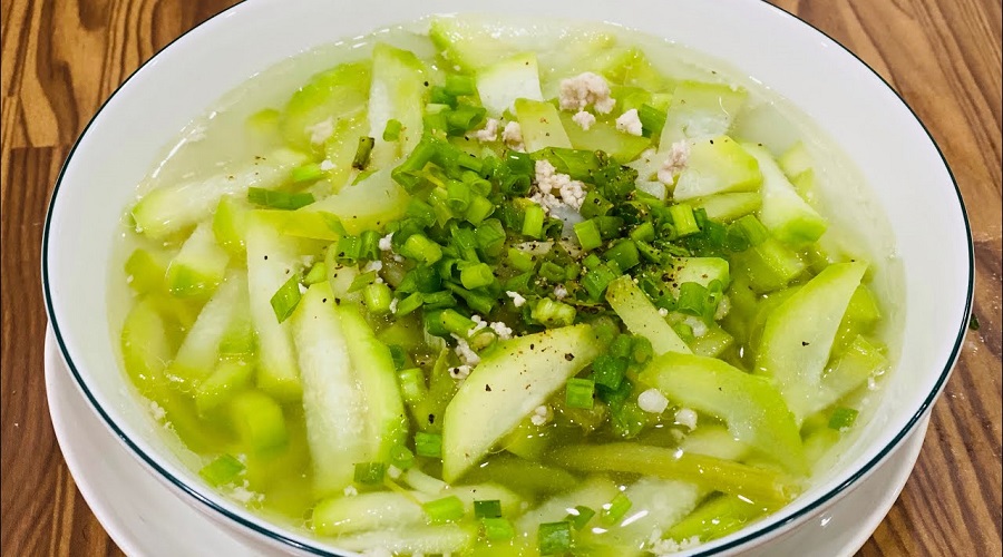 Bí Ngòi Nấu Canh