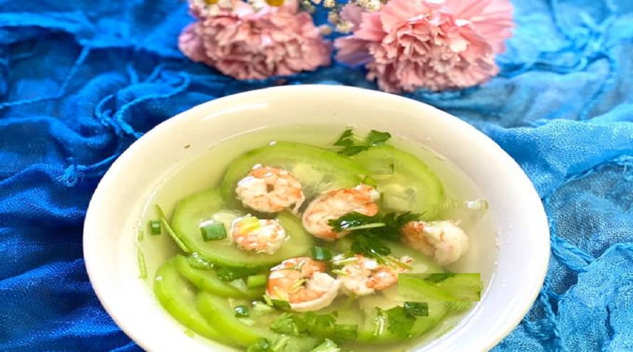 Canh Mướp Nấu Tôm Tươi