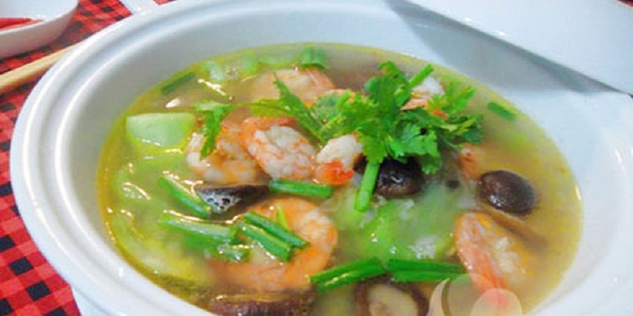 Canh Mướp Nấu Tôm Tươi