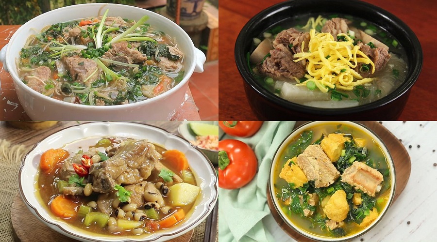 Canh sấu nấu sườn